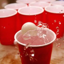 Beer Pong műanyag pohár szett ping pong labdákkal - nagy
