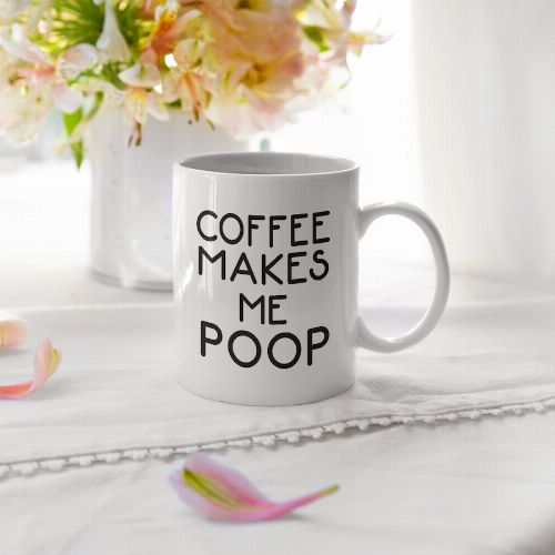 Coffee Poop fehér bögre