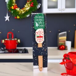 Karácsonyi mintás szilikon spatula
