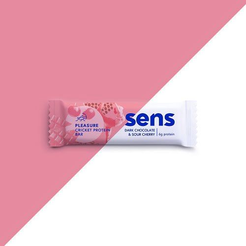 Sens Cricket Protein Bar szelet tücsökliszttel étcsokoládé és meggy 40g