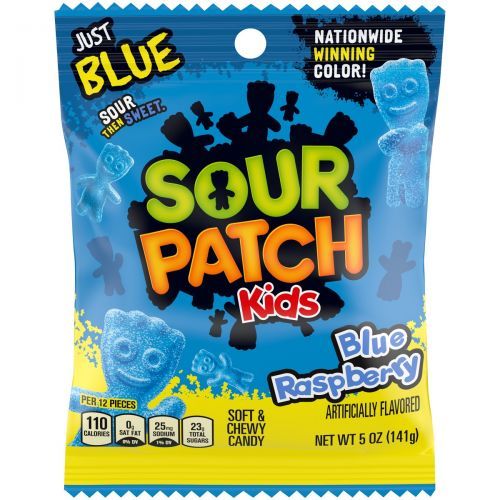 Sour Patch Kids kék málnás savanyú gumicukor 102g