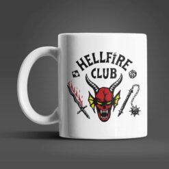 Stranger Things Hellfire Club fehér bögre