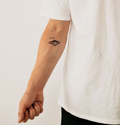 Tattooshka lemosható tetoválás - Világűr
