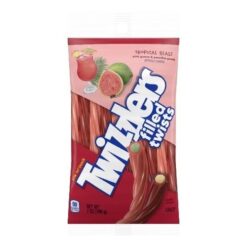 Twizzlers Filled Twists Tropical trópusi gyümölcs ízű gumicukor 198g