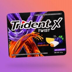 Trident X Twist Uvay Naranja szőlő és narancs ízű rágó 13