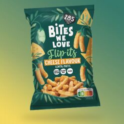 Bites We Love vegán sajtos lencse chips 75g Szavatossági idő 2024-08-26