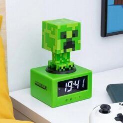 Minecraft Creeper ébreszőóra világítással