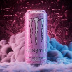 Monster Strawberry Dreams eper ízű cukormentes energiaital 473ml