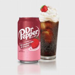 Dr. Pepper Strawberries and Cream eperkrém ízű üdítőital 355ml