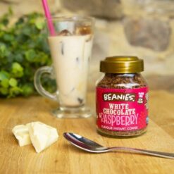 Beanies White Chocolate Raspberry fehércsokis málna ízű instant kávé 50g