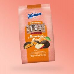 Manner Marmelade Knöpfe mézeskalács és sárgabarack ízű puszedli 180g