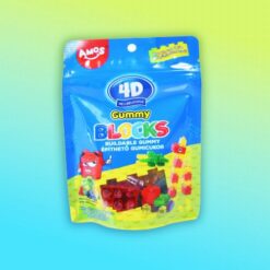 AMOS Fun&Play Blocks 4D vegyes gyümölcs ízű építhető gumicukor 100g Szavatossági idő: 2024-11-20