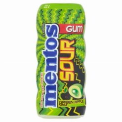 Mentos Sour Gum Green Apple savanyú zöldalmás rágó 30g